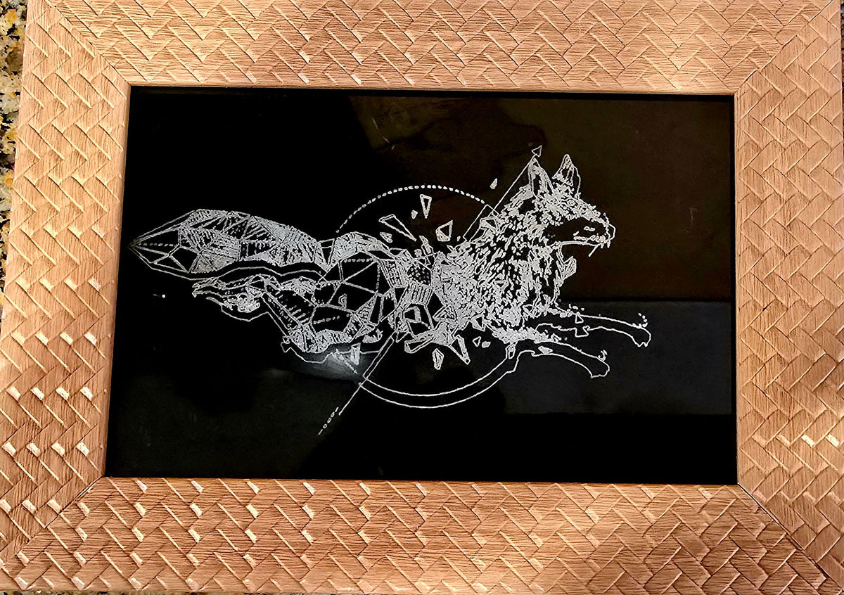 Etched angle fox