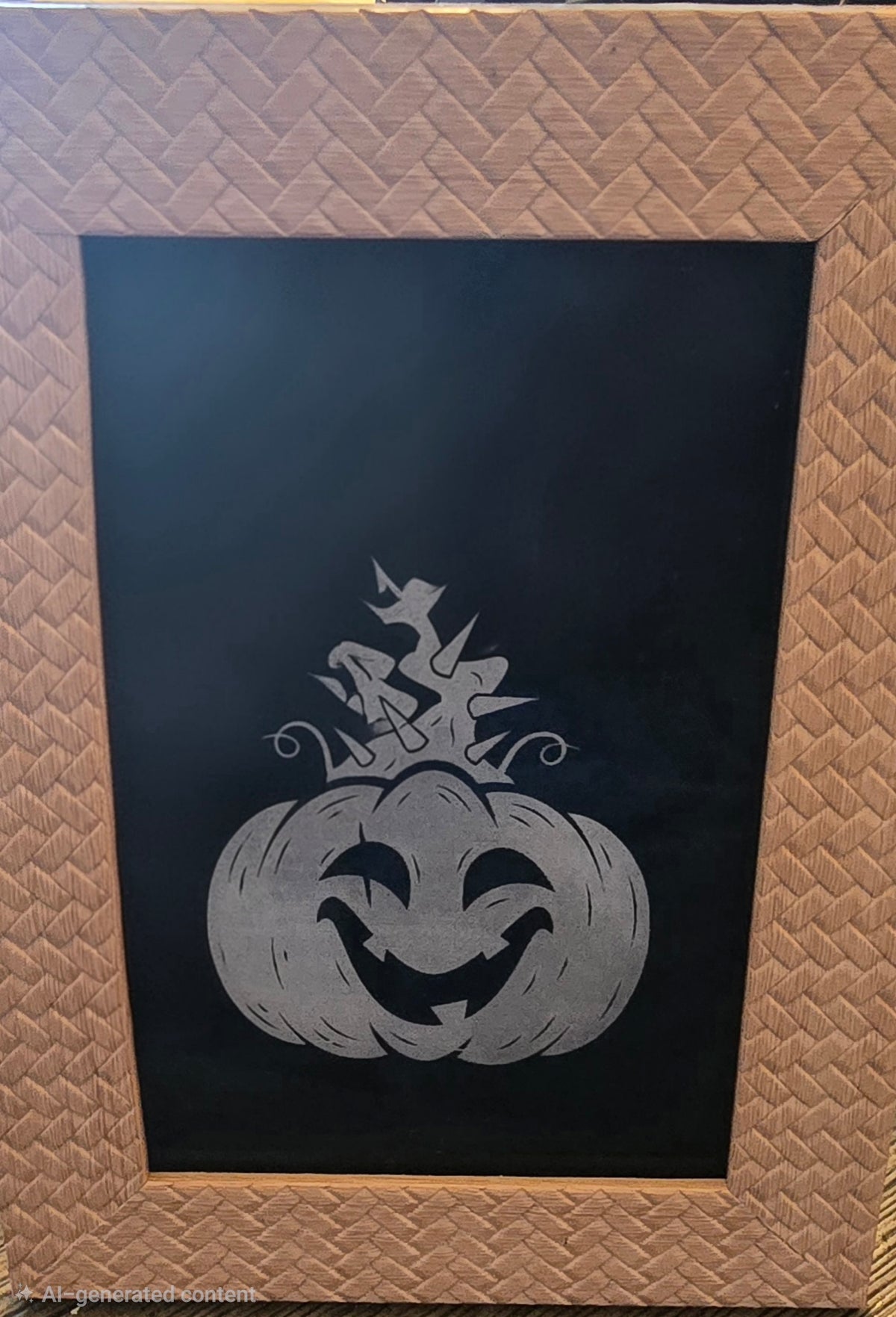 Etched pumpkin